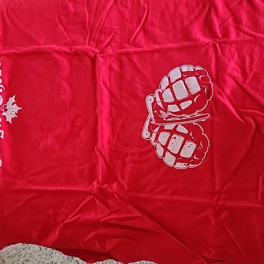 Men's XL Grunt Style Tshirt red Christmas Jingle These.